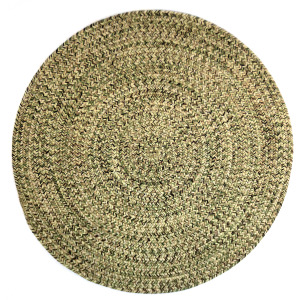 Dockside Palm Leaf Round Rug