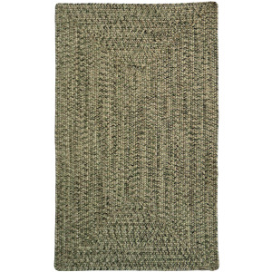 Dockside Palm Leaf Concentric Rectangle Rug