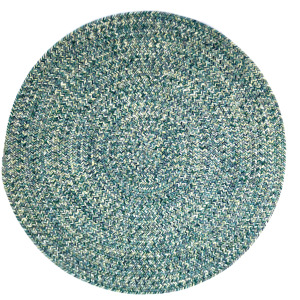 Dockside Teal Round Rug