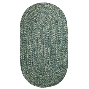 Dockside Teal Oval Rug - 8\' x 11\'