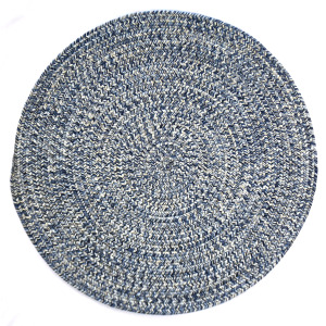 Dockside Cobalt Sea Round Rug