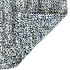 Dockside Cobalt Sea Concentric Rectangle Rug - 2\' x 8\'