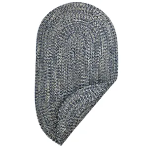 Dockside Cobalt Sea Oval Rug - 2\'3\" x 4\'3\"
