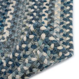 Bonneville Denim Concentric Rectangle Rug - 7\' x 9\'