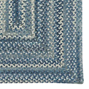 Bonneville Denim Concentric Rectangle Rug - 7\' x 9\'