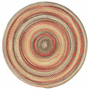 Americana Lt. Gold Round Rug - 1'3