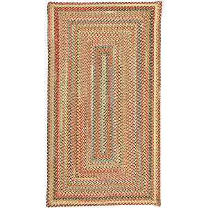 Americana Lt. Gold Concentric Rectangle Rug - 1'8