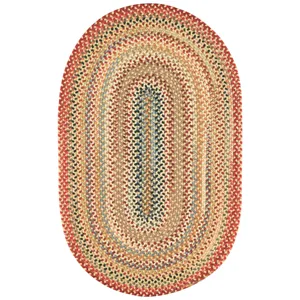 Americana Lt. Gold Oval Rug - 7\' x 9\'
