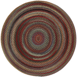 Americana Black Round Rug