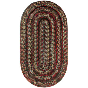 Americana Black Oval Rug