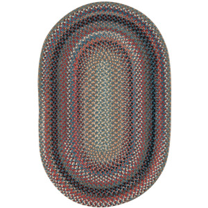 Americana Colony Blue Oval Rug