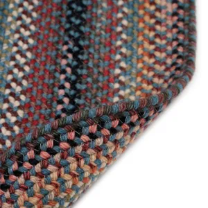 Americana Colony Blue Oval Rug - 8\" x 2\'4\"