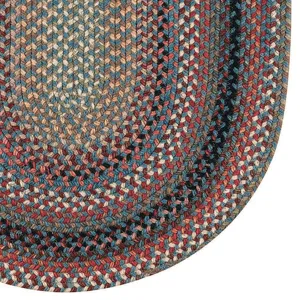 Americana Colony Blue Oval Rug - 8\" x 2\'4\"