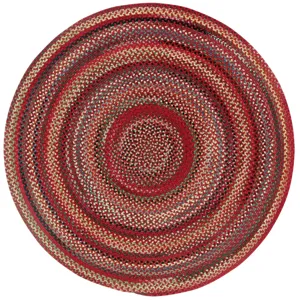 Americana Country Red Round Rug - 8\'6\" x 8\'6\"
