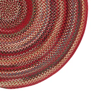 Americana Country Red Round Rug - 8\'6\" x 8\'6\"