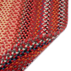 Americana Country Red Oval Rug - 4\' x 6\'