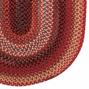 Americana Country Red Oval Rug - 4\' x 6\'