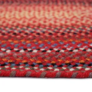 Americana Country Red Oval Rug - 4\' x 6\'