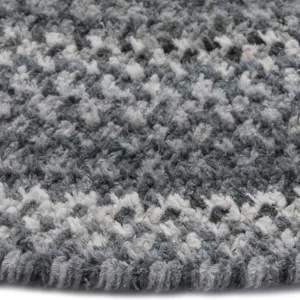Bambini Cool Gray Oval Rug - 3\' x 5\'