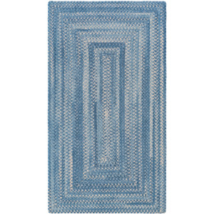 Bambini Cloud Blue Concentric Rectangle Rug