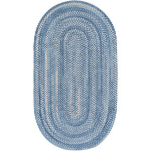 Bambini Cloud Blue Oval Rug
