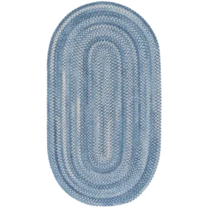 Bambini Cloud Blue Oval Rug - 4\' x 6\'