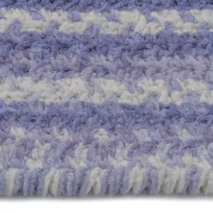 Bambini Periwinkle Concentric Rectangle Rug - 3\' x 3\'