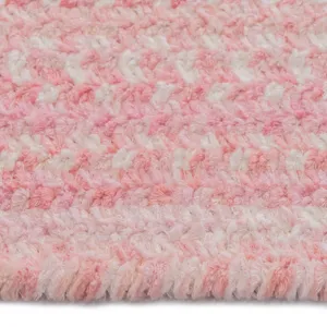 Bambini Pretty In Pink Concentric Rectangle Rug - 5\'6\" x 5\'6\"