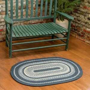 Bradford Blueprint Oval Rug - 2\'3\" x 9\'3\"