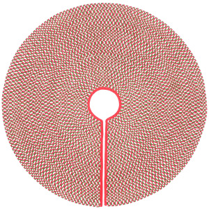 Happy Holidays-Christmas Christmas Multi Skirt Rug - 4' x 4'