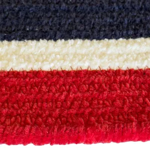 Happy Holidays-America Red White Blue Oval Rug - 1\'5\" x 2\'3\"