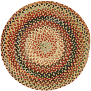 Plymouth Light Gold Round Rug