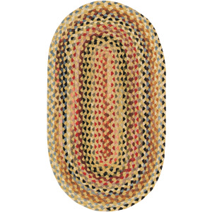 Plymouth Light Gold Oval Rug