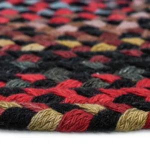 Plymouth Black Oval Rug - 1\'8\" x 2\'6\"