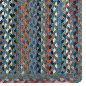 Plymouth Colony Blue Runner Rug - 2\' x 8\'