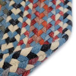 Plymouth Colony Blue Oval Rug - 1\'8\" x 2\'6\"