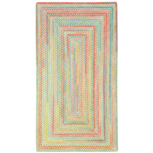 Cutting Garden Grass Concentric Rectangle Rug