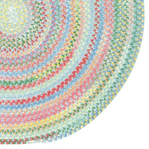 Cutting Garden Blue Bell Round Rug - 1\'3\" x 1\'3\"