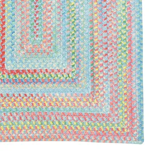 Cutting Garden Blue Bell Concentric Rectangle Rug - 3\' x 3\'