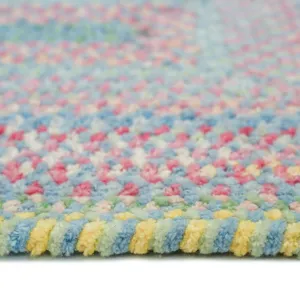 Cutting Garden Blue Bell Concentric Rectangle Rug - 3\' x 3\'