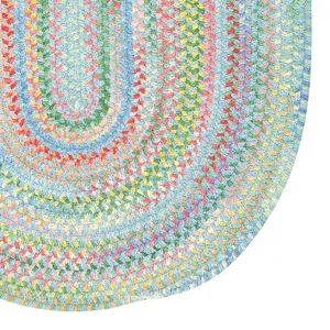 Cutting Garden Blue Bell Oval Rug - 2\' x 3\'