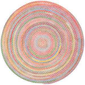 Cutting Garden Tea Rose Round Rug