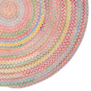 Cutting Garden Tea Rose Round Rug - 9\'6\" x 9\'6\"