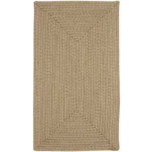 Simplicity Flax Concentric Rectangle Rug
