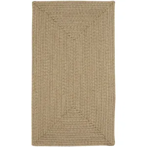 Simplicity Flax Concentric Rectangle Rug