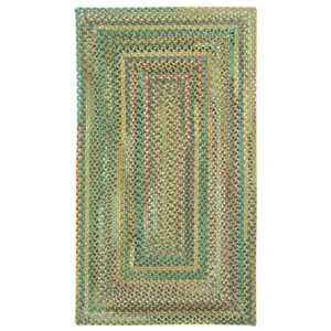Bear Creek Sage Concentric Rectangle Rug - 5\'6\" x 5\'6\"