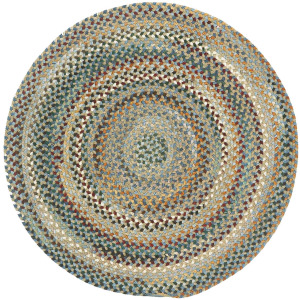 Bear Creek Misty Blue Round Rug
