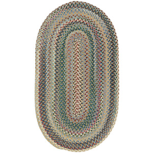 Bear Creek Misty Blue Oval Rug