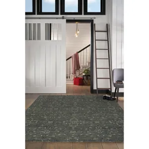 Ethereal Steel Rectangle Rug - 8\' x 10\'