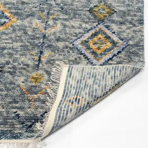 Casablanca Indigo Multi Rectangle Rug - 7\'9\" x 9\'9\"